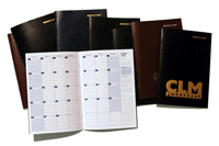 customized monthly planners with foil stamping on the covers