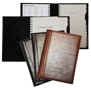 glazed Italian style leather weekly/monthly planners